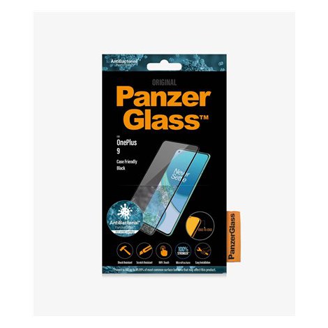 PanzerGlass | Screen protector - glass | OnePlus 9 | Tempered glass | Black | Transparent - 4